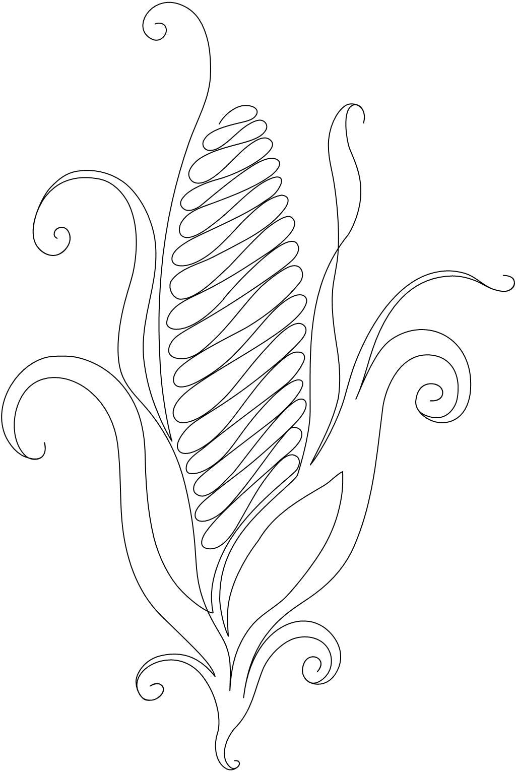 Swirly Corn - Motif